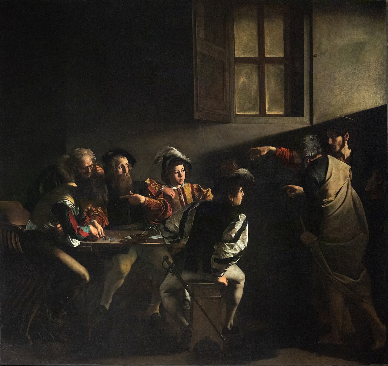 La Vocation de saint Matthieu — Le Caravage